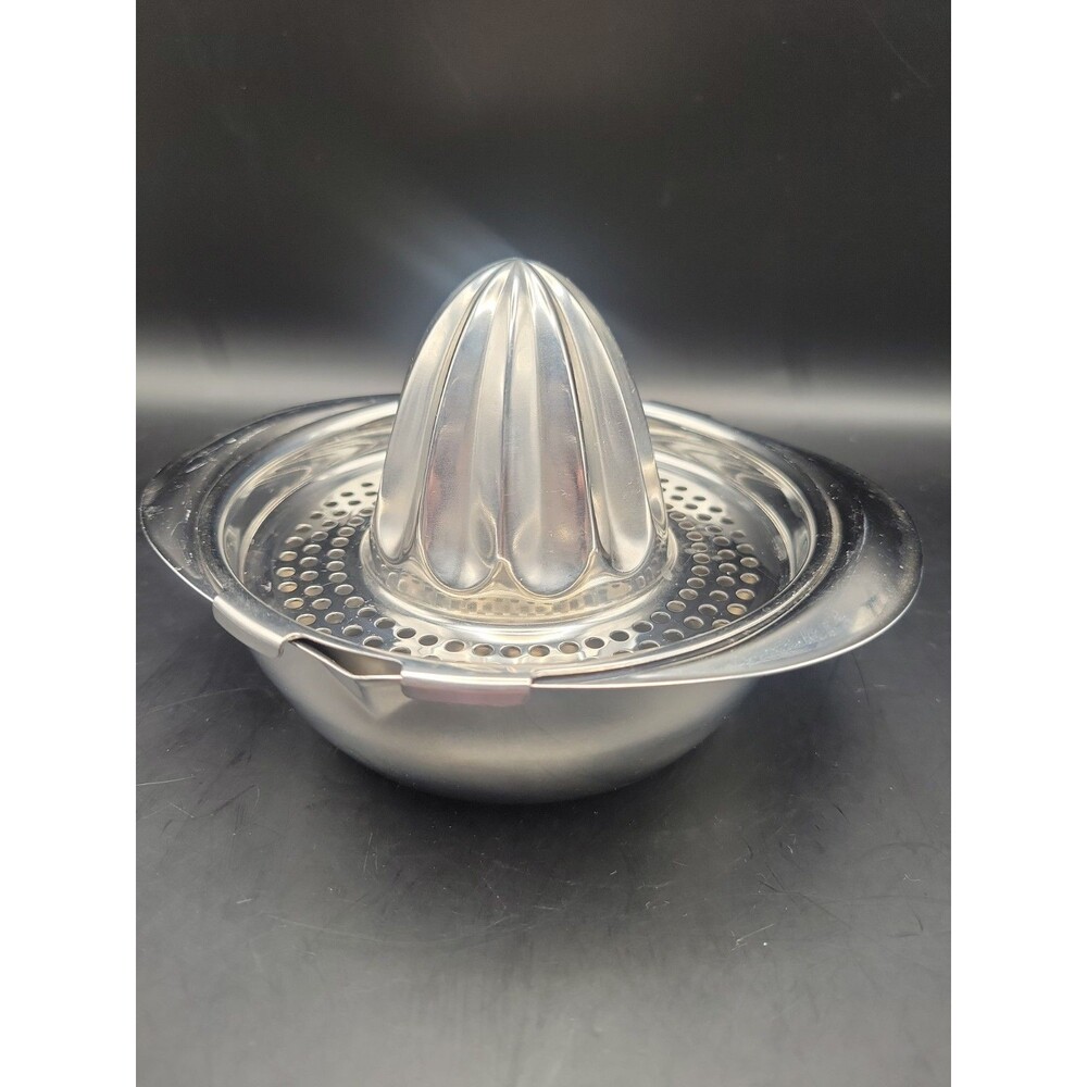 Tramontina Stainless Steel Commercial Grade Juicer Strainer with Bowl Juice Vtg